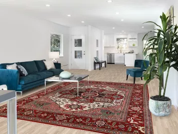 Geometric Heriz Serapi Oriental Area Rug 8x10