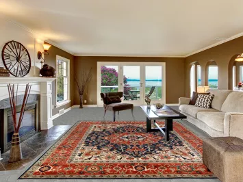 Medallion Wool Heriz Serapi Oriental Area Rug 9x12