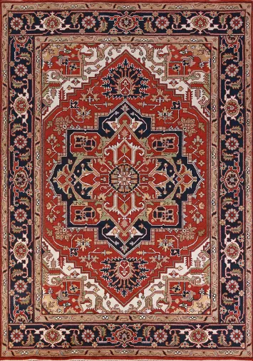 Geometric Heriz Serapi Oriental Area Rug 9x12