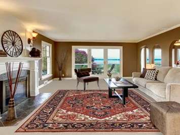 Geometric Heriz Serapi Oriental Area Rug 9x12