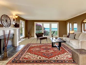 Geometric Heriz Serapi Oriental Area Rug 9x12