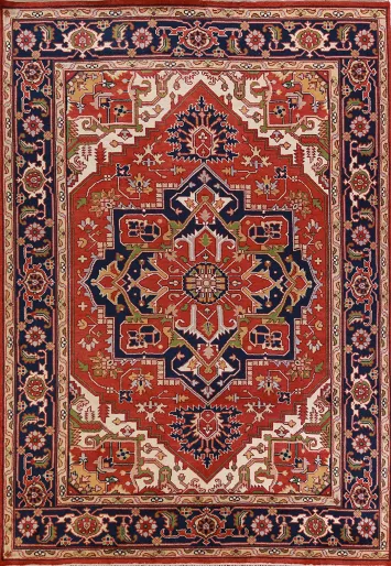Geometric Heriz Serapi Oriental Area Rug 9x12