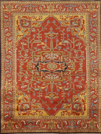 Handmade Wool Heriz Serapi Oriental Area Rug 8x10