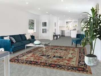 Green Wool Heriz Serapi Oriental Area Rug 8x10