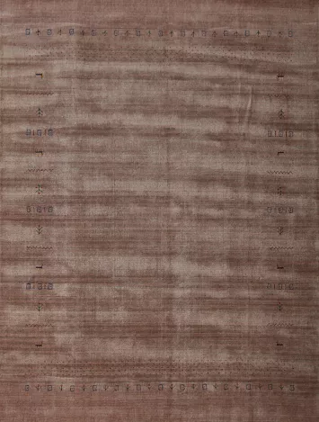 Brown Tribal Gabbeh Indian Area Rug 8x10