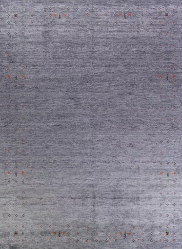 Blue & Gray Handmade Gabbeh Indian Area Rug 9x12