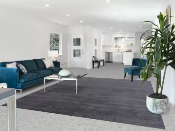 Slate Gray Tribal Gabbeh Indian Area Rug 8x10