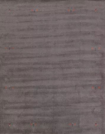 Gray Wool Gabbeh Indian Area Rug 9x10