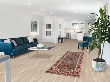 Light Blue Geometric Heriz Serapi Oriental Runner Rug 3x8