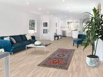 Blue Geometric Heriz Serapi Oriental Runner Rug 3x7