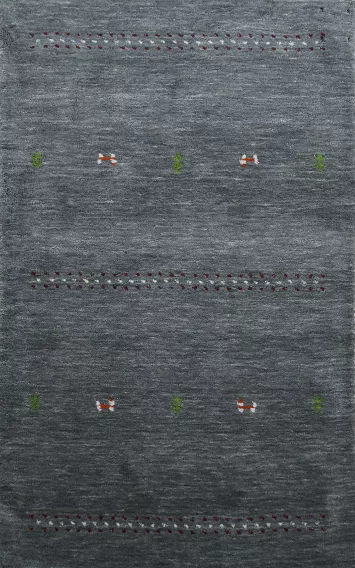 Handmade Wool Gabbeh Indian Rug 3x5