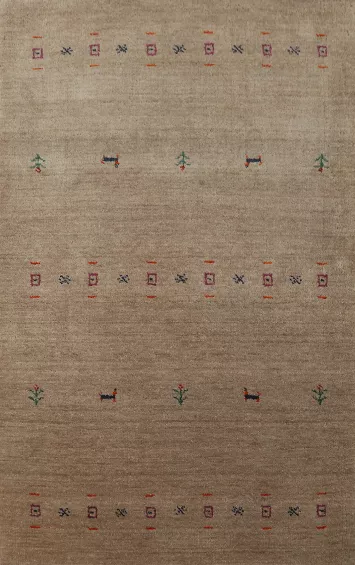 Handmade Wool Gabbeh Indian Rug 3x5