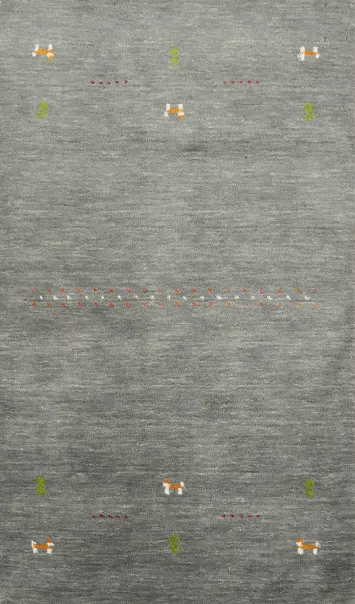 Handmade Wool Gabbeh Indian Rug 3x5