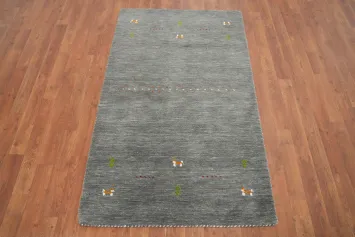 Handmade Wool Gabbeh Indian Rug 3x5