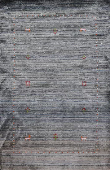 Handmade Wool Gabbeh Indian Rug 3x5