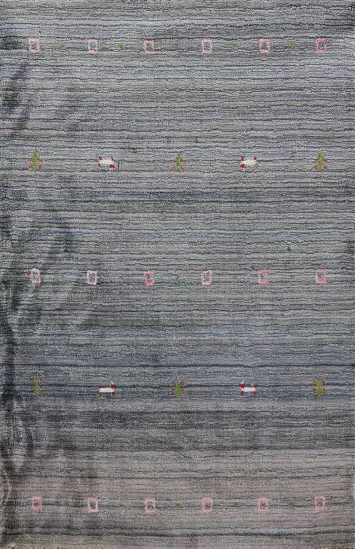 Handmade Wool Gabbeh Indian Rug 3x5