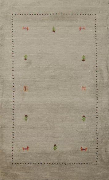 Handmade Wool Gabbeh Indian Rug 3x5