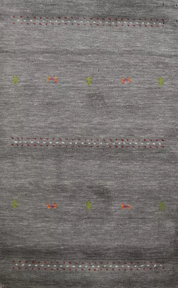 Tribal Wool Gabbeh Indian Accent Rug 3x5