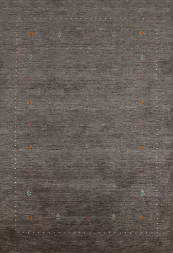 Handmade Gabbeh Indian Area Rug 5x8