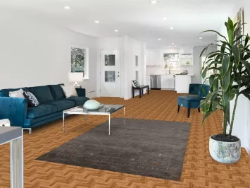 Handmade Gabbeh Indian Area Rug 5x8