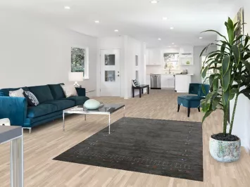 Tribal Wool Gabbeh Indian Area Rug 5x8