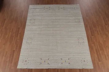 Tribal Wool Gabbeh Indian Area Rug 8x10