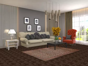 Pre-1900 Antique Vegetable Dye Bidjar Persian Rug 4x6