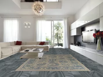 Vegetable Dye Wool Oushak Turkish Area Rug 9x12