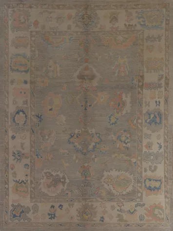 Vegetable Dye Oushak Turkish Area Rug 8x10