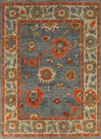 Vegetable Dye Oushak Turkish Area Rug 8x10