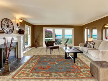 Vegetable Dye Oushak Turkish Area Rug 8x10