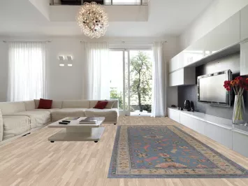 Vegetable Dye Blue Oushak Turkish Large Rug 7x18