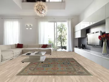 Aqua Blue Handmade Oushak Vegetable Dye Area Rug 9x12