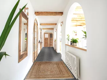 Antique Signed Vegetable Dye Silk/ Silver Hereke Persian Rug 3x5