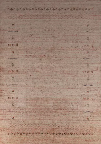 Handmade Gabbeh Indian Area Rug 9x11