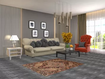 Antique Vegetable Dye Sarouk Farahan Persian Rug 3x5