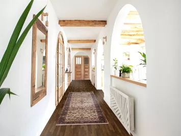 Vegetable Dye Kashan Chinese Runner Rug 3x10