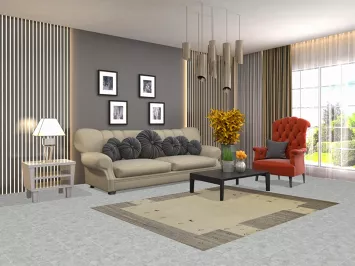 Handmade Wool Gabbeh Indian Rug 5x6