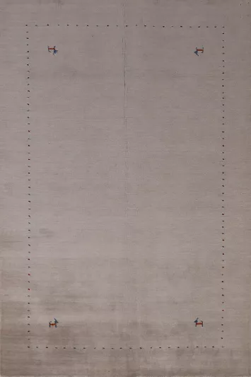 Handmade Gabbeh Indian Area Rug 5x8