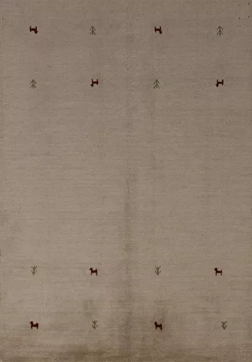 Handmade Wool Gabbeh Indian Rug 5x7