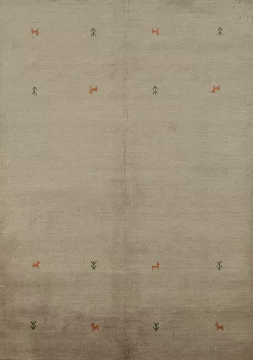 Little Animals Tribal Gabbeh Indian Rug 5x6