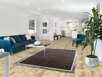 Dark Gray Wool Gabbeh Indian Area Rug 5x8