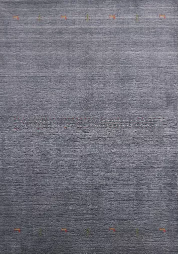 Tribal Wool Gabbeh Indian Area Rug 5x8