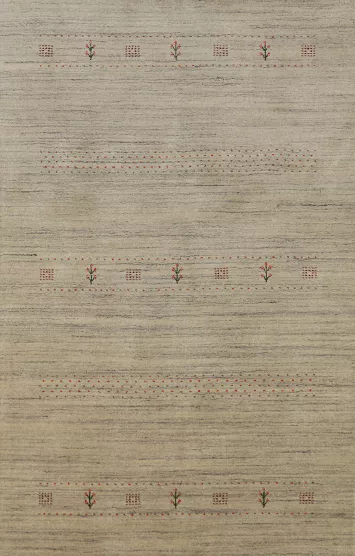 Handmade Wool Gabbeh Indian Area Rug 5x8