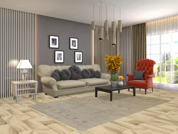 Handmade Wool Gabbeh Indian Area Rug 5x8