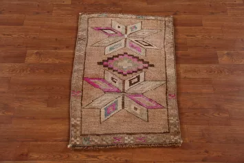 Antique Look Wool Anatolian Oriental Foyer Rug 2x3