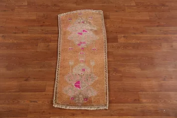 Geometric Wool Anatolian Oriental Foyer Rug 1x3