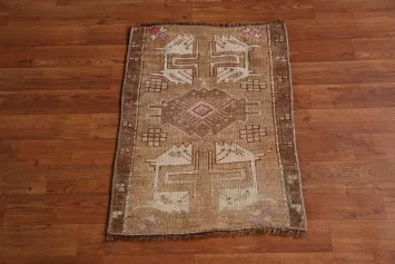 Antique Look Anatolian Oriental Accent Rug 1x2