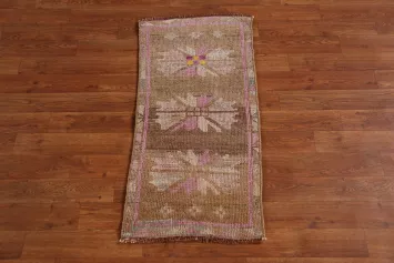 Antique Look Anatolian Oriental Accent Rug 1x3