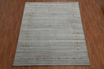 Little Animals Wool Gabbeh Indian Area Rug 8x10